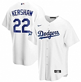Dodgers 22 Clayton Kershaw White Nike 2020 World Series Champions Cool Base Jersey Dzhi,baseball caps,new era cap wholesale,wholesale hats